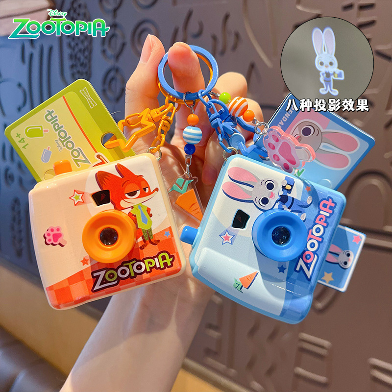 Zootopia Party Games - Porte-clés appareil photo Original Zootopia Polaroid,