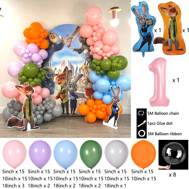 Zootopia Party Games - Ensemble de chaînes de ballons sur