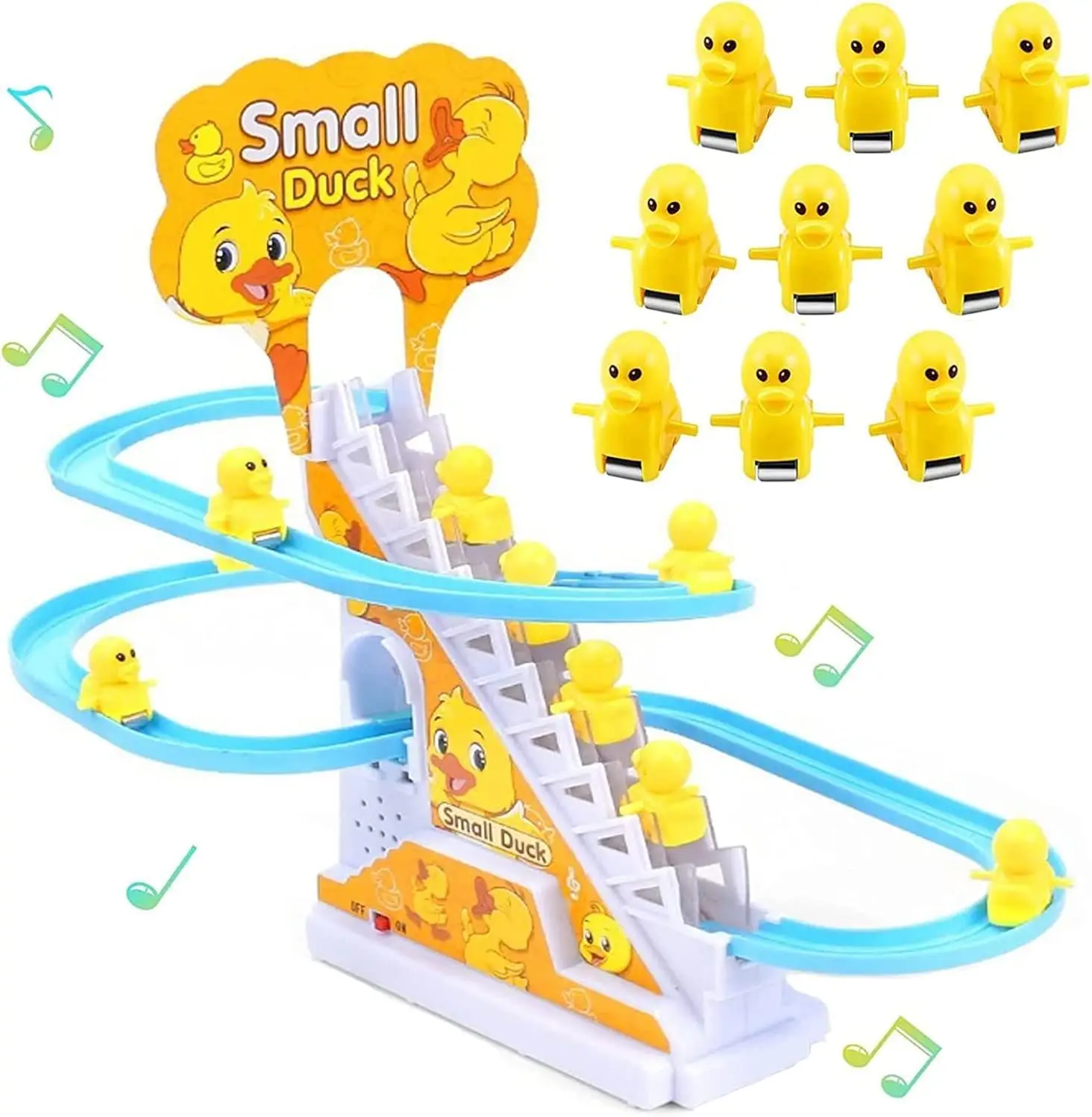 Ladder Toss Set - Jouets de piste d'escalade d'escalier, canard
