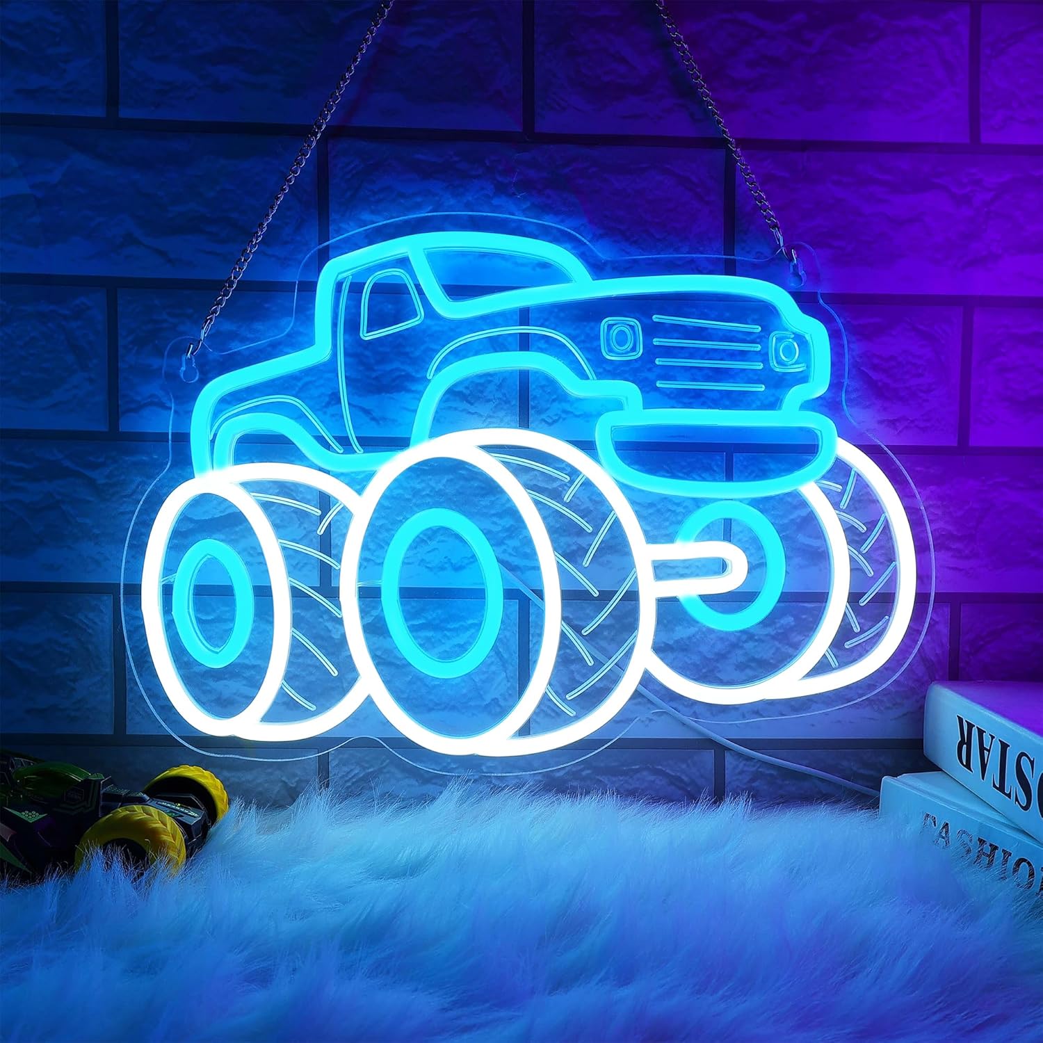Party Games Shop - Enseigne au néon pour camion, lumière