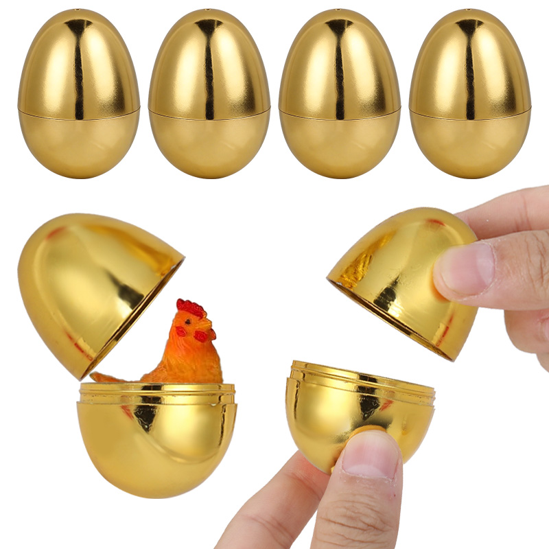 Party Games Easter Egg - 6 œufs de Pâques dorés en