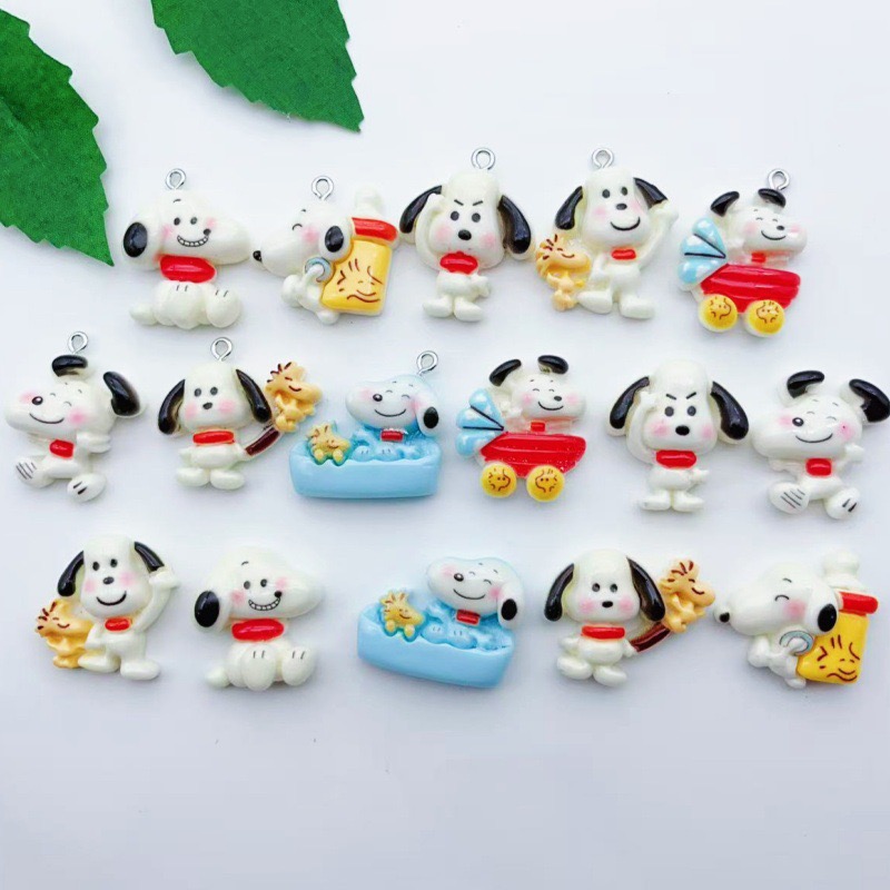 Party Games Crazy - Pendentif chien en résine, 12 pièces,