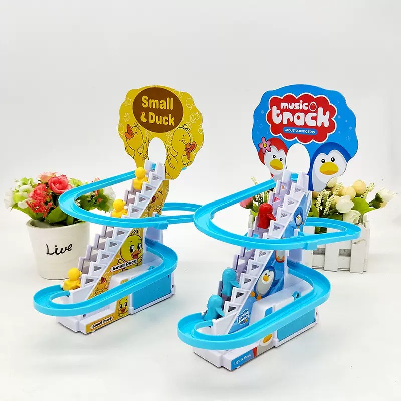 Ladder Toss Set - Jouets de piste d'escalade d'escalier, canard