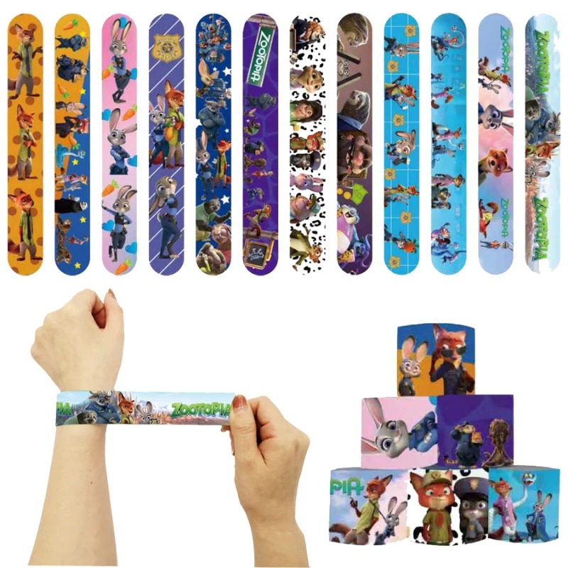 Zootopia Party Games - 52TOYS 12/24/36/48PCS Bracelets Slap Zootopia 2