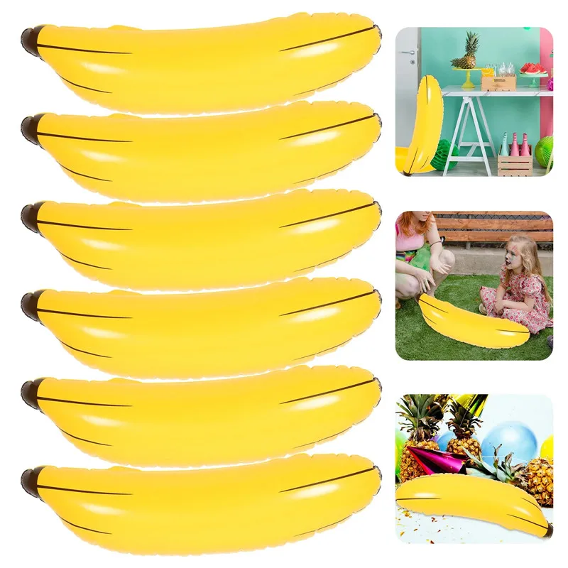 Games Garden Party - Jouet gonflable géant 180cm, ballon banane,