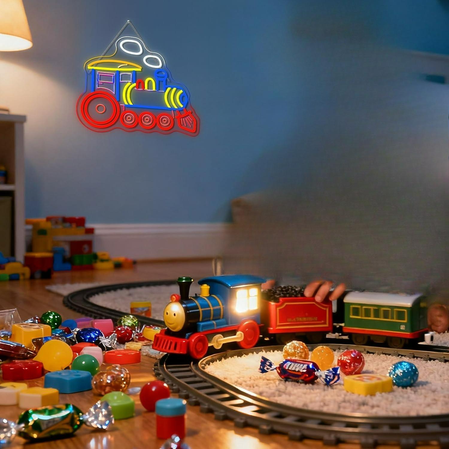 Enseigne néon LED Locomotive p - Party Games Shop avis et prix