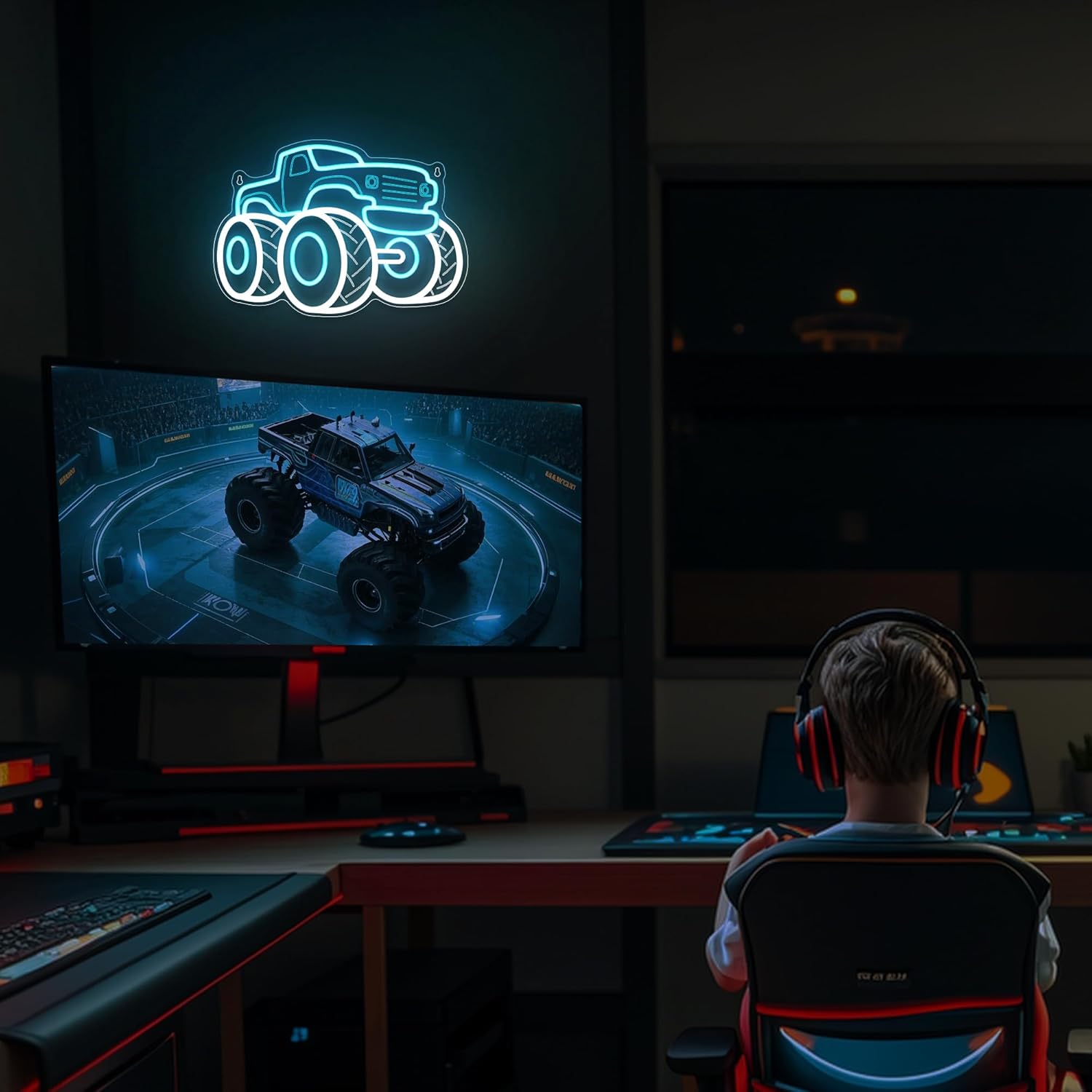 Enseigne au néon pour camion,  - Party Games Shop avis et prix