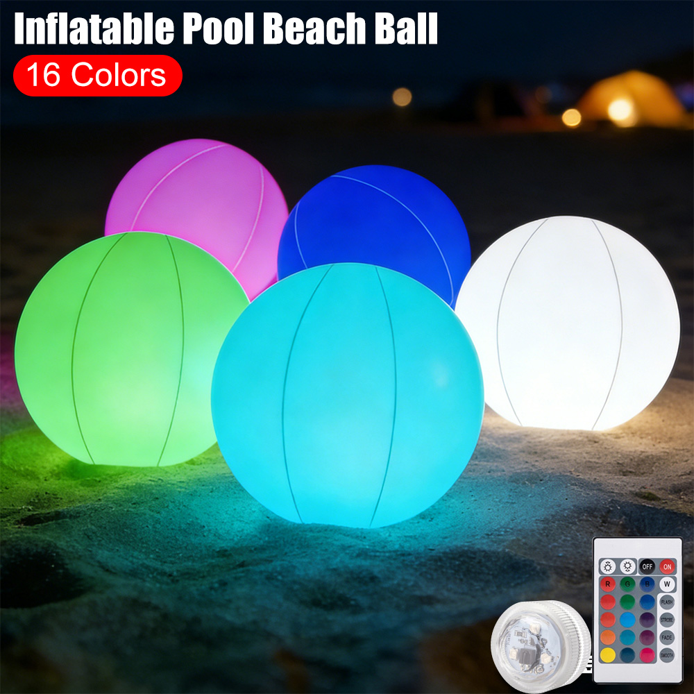 Ballon de plage gonflable lumi - Games Garden Party avis et prix