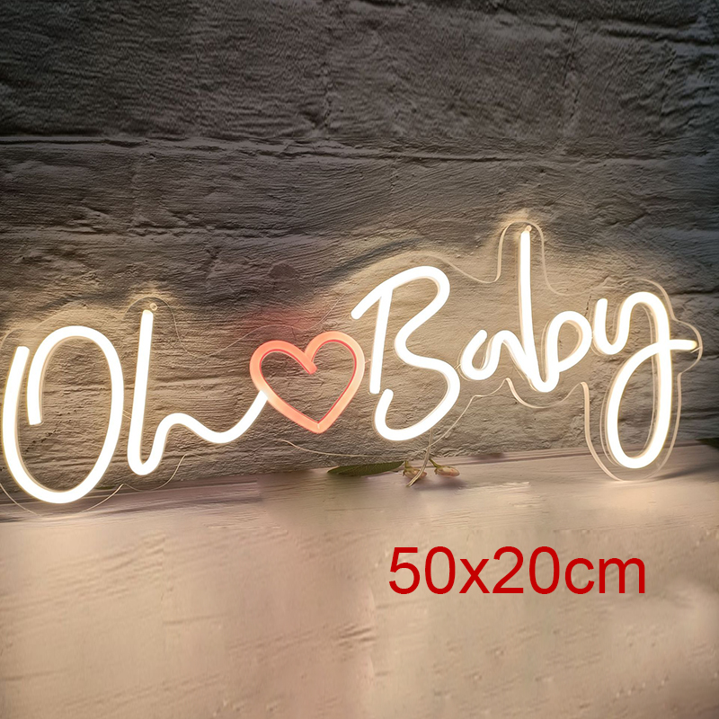Oh Baby Neon Sign Love Coussin - Party Games Shop avis et prix