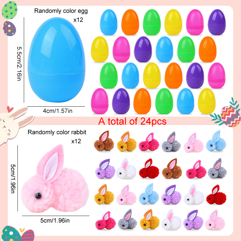24/48 pièces mignon oeuf de pâ - Party Games Easter Egg avis et prix