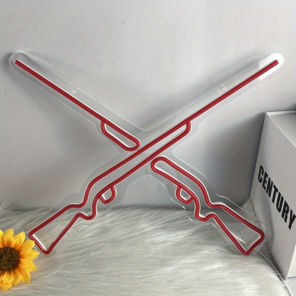 Lumières néon Double Pistolet, - Party Games Shop avis et prix