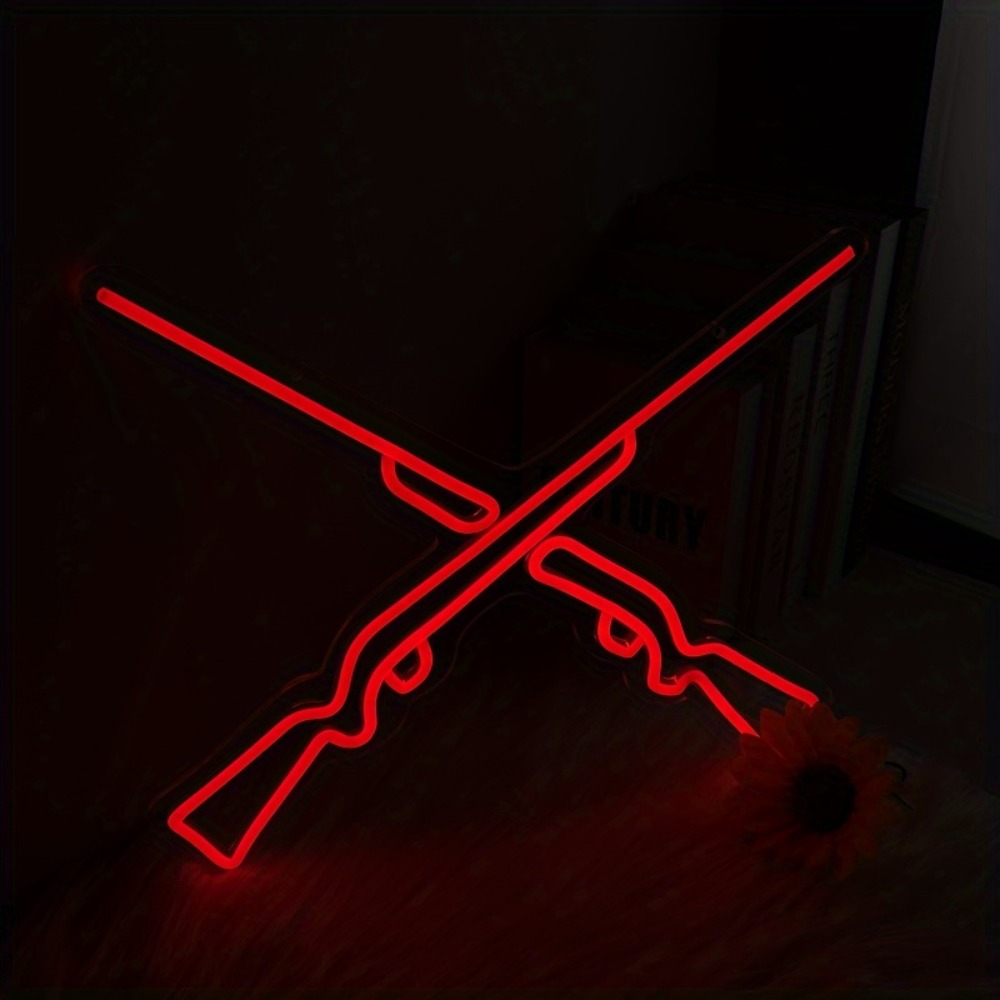 Lumières néon Double Pistolet, - Party Games Shop avis et prix