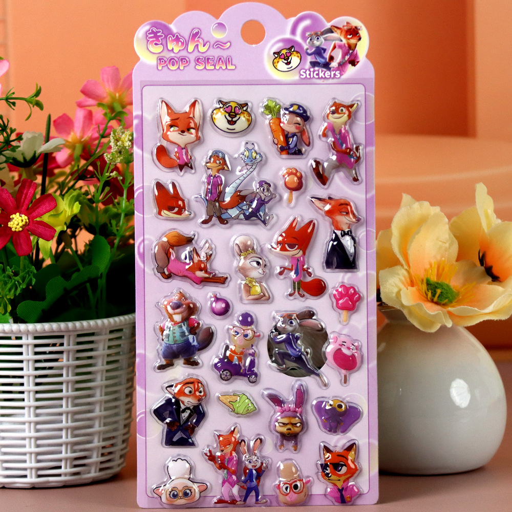 Autocollants en relief 3D Zoot - Zootopia Party Games avis et prix